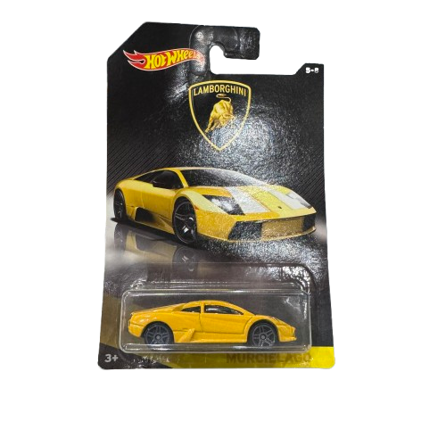 2017 Hot Wheels Lamborghini Murcielago Lamborghini Series 5/8 Yellow 1:64