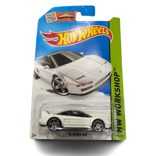 Hot Wheels 2015 HW Workshop '90 Acura NSX White 1990 First Edition 1:64