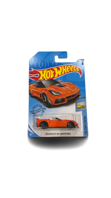 Hot Wheels Orange '19 Corvette ZR1 Convertible Kids Diecast Toy Cars GHB34 1:64