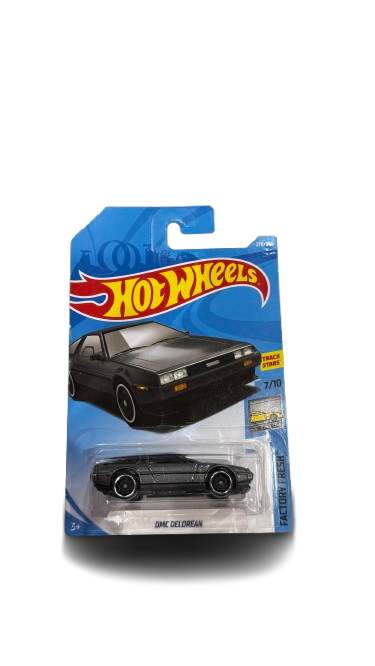 Hot Wheels  DMC Delorean 270/365, Gray , Track Stars