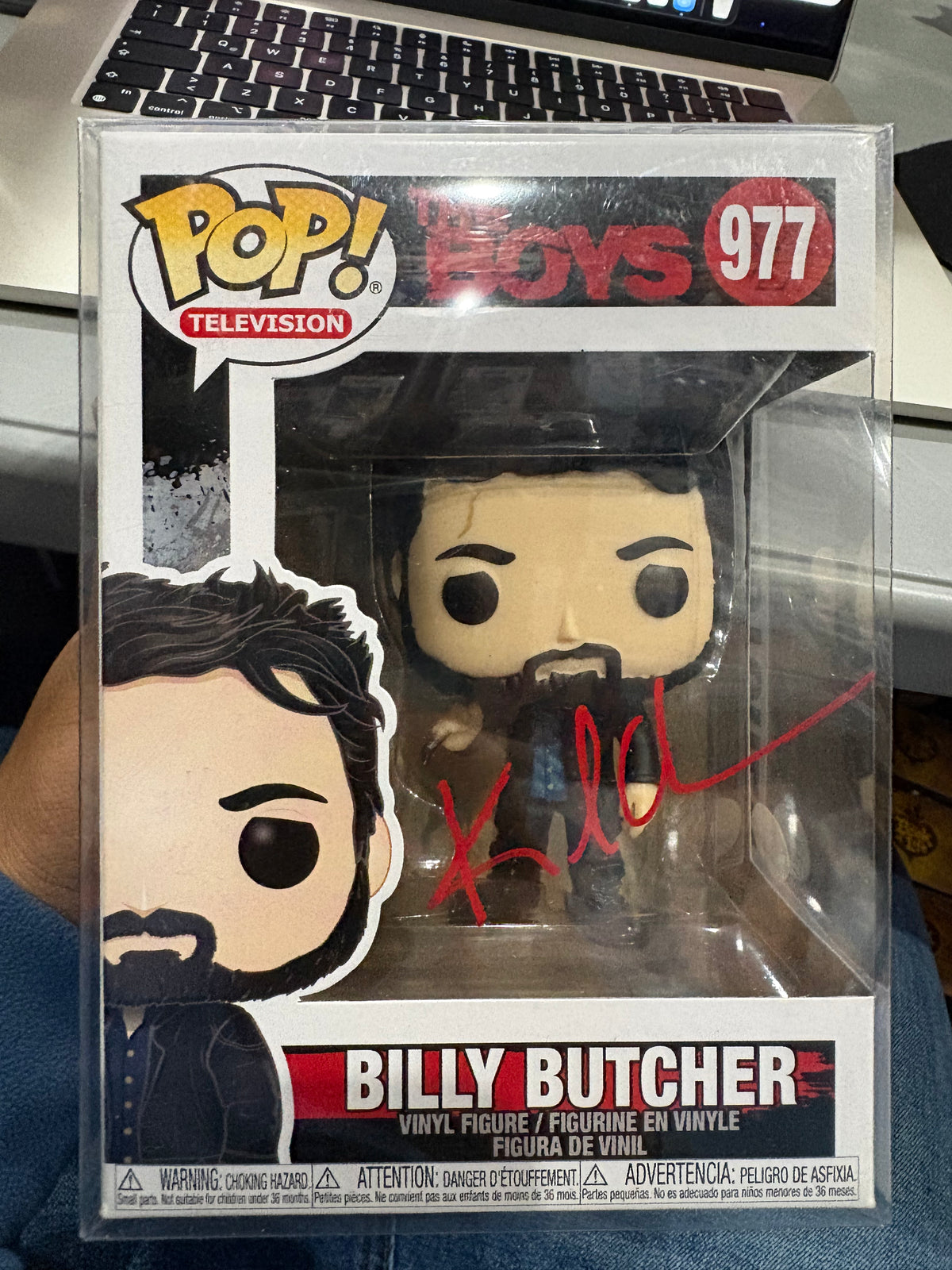 Funko Pop! Billy Butcher #977 (Signed by Karl Urban)