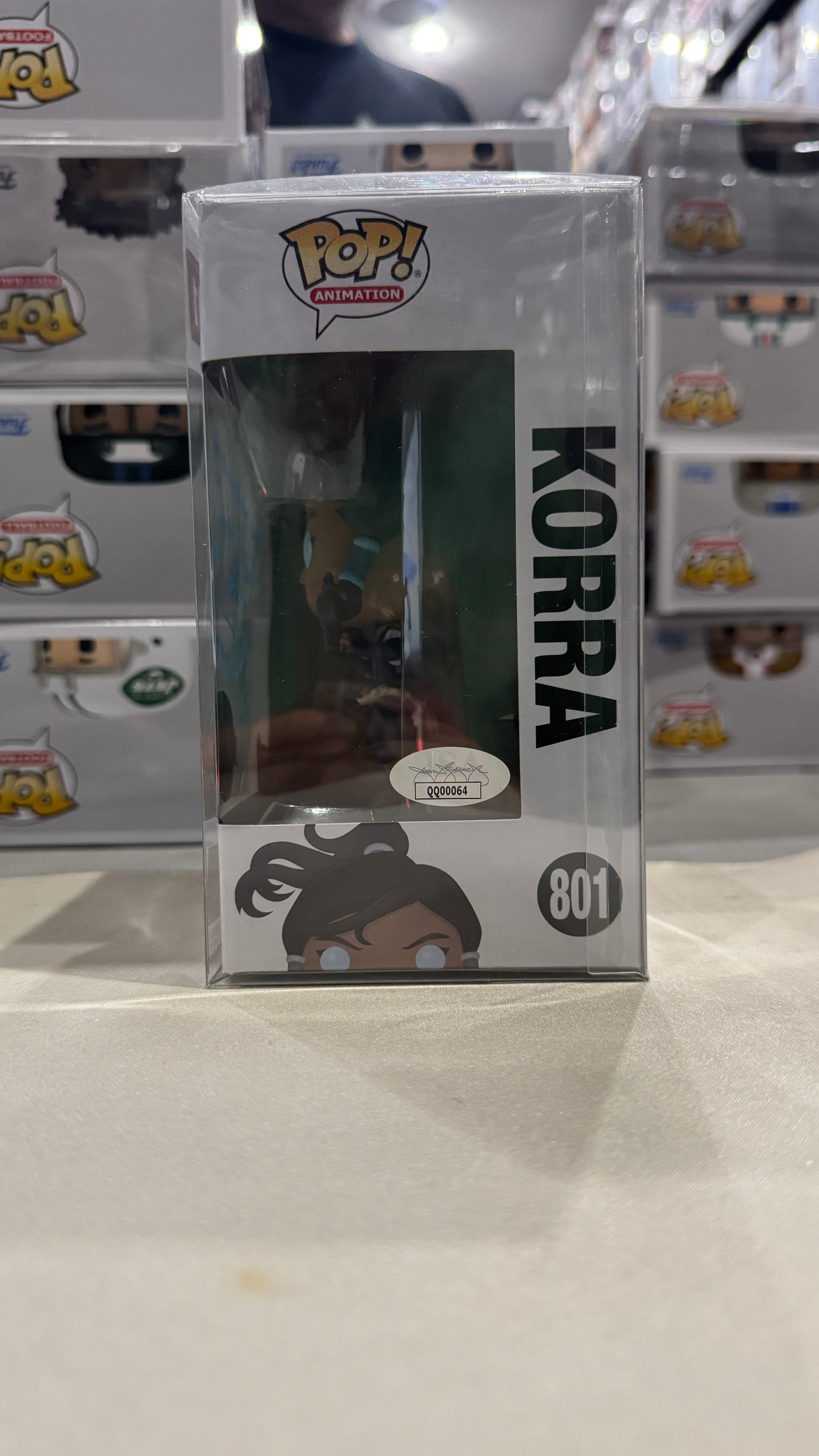Janet Varney LEGEND OF KORRA Signed Funko Pop 801 JSA COA With Quote!