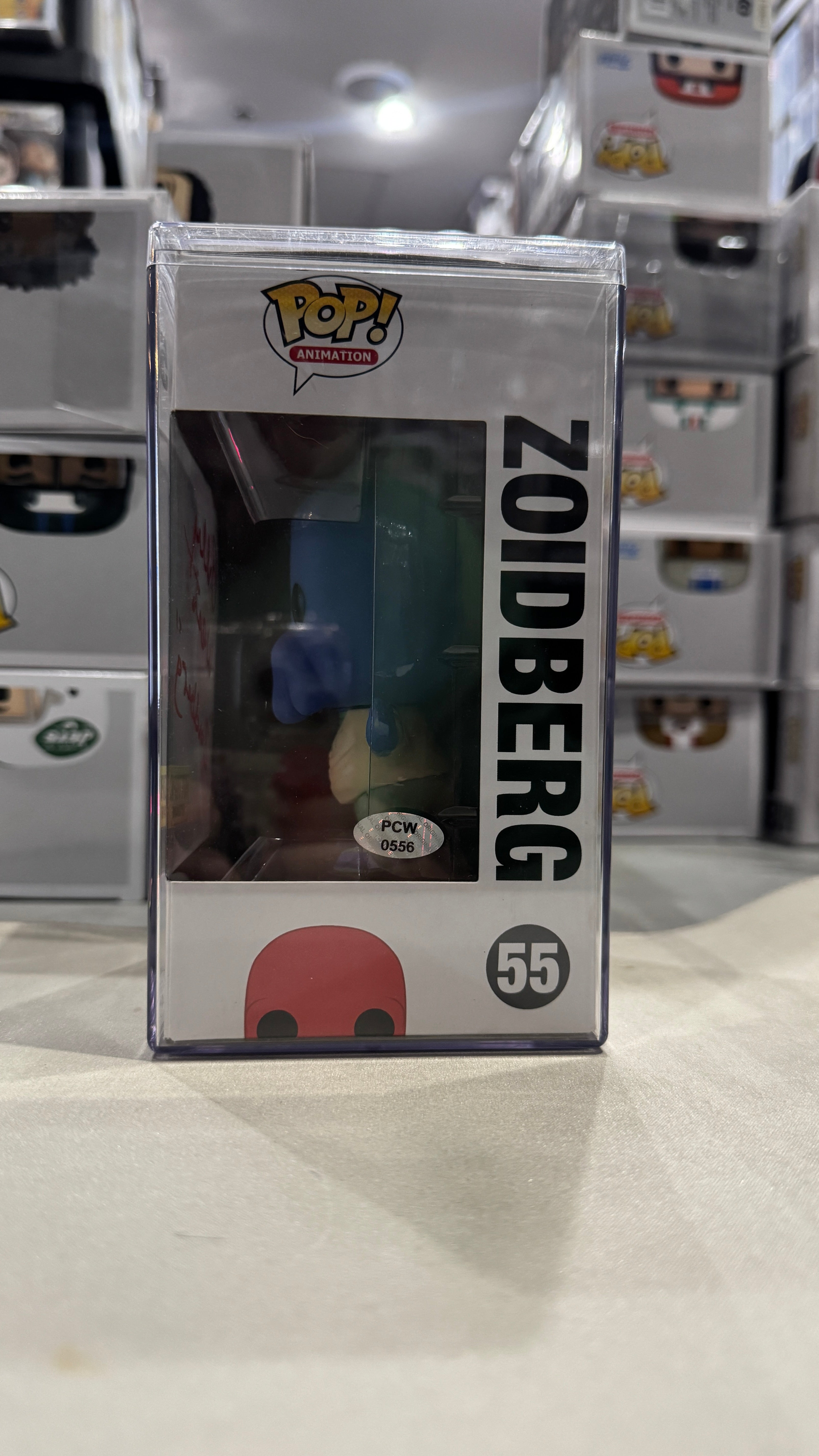 Futurama: Zoidberg #55 Red Rare Signed Billy West, Hot Topic Exclusive