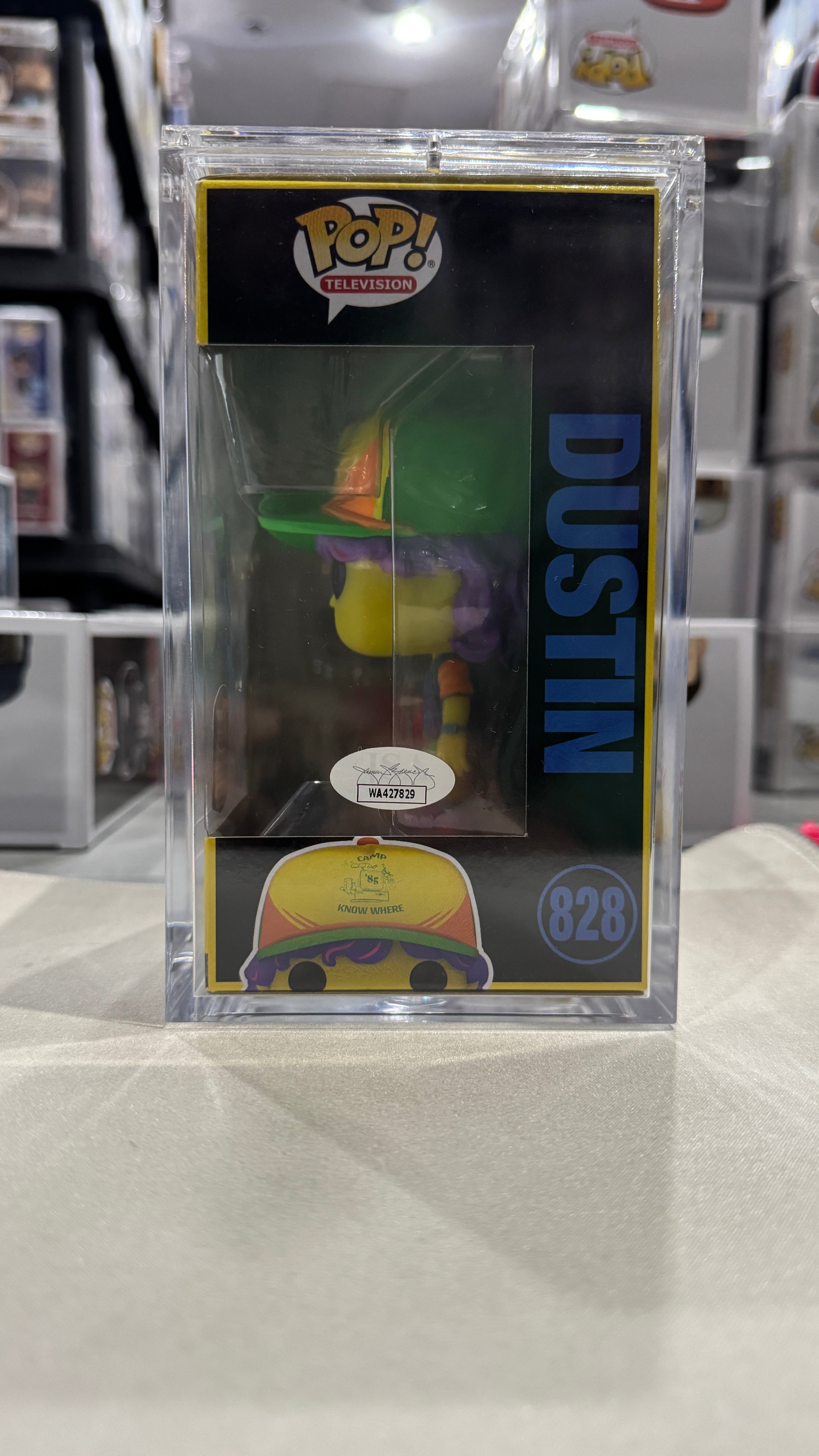 Gaten Matarazzo signed Dustin #828. Stranger Things Funko Pop