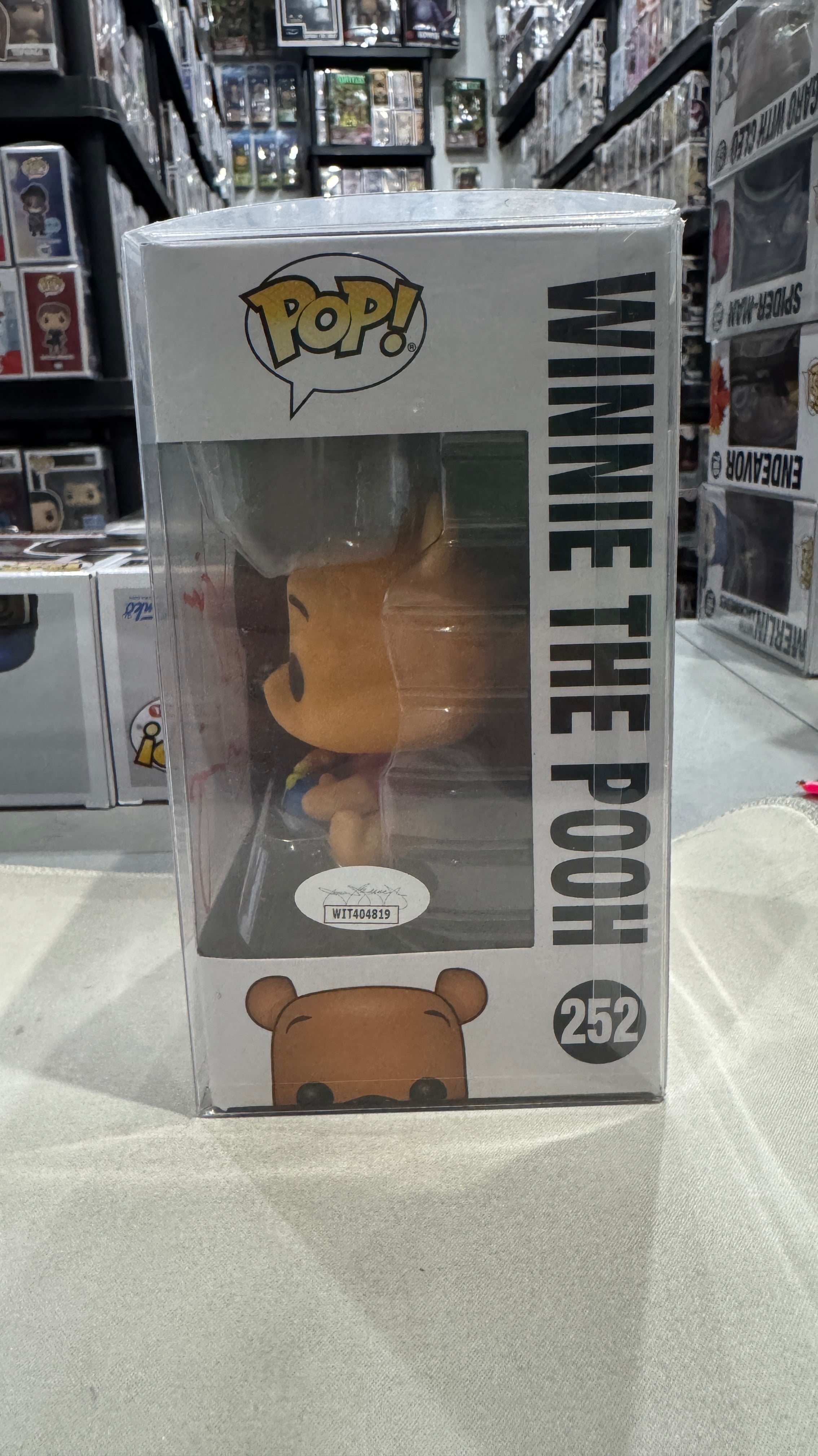 Jim Cummings Signed Winnie The Pooh Funko Pop Inscribed Pooh #252 Disney Pooh