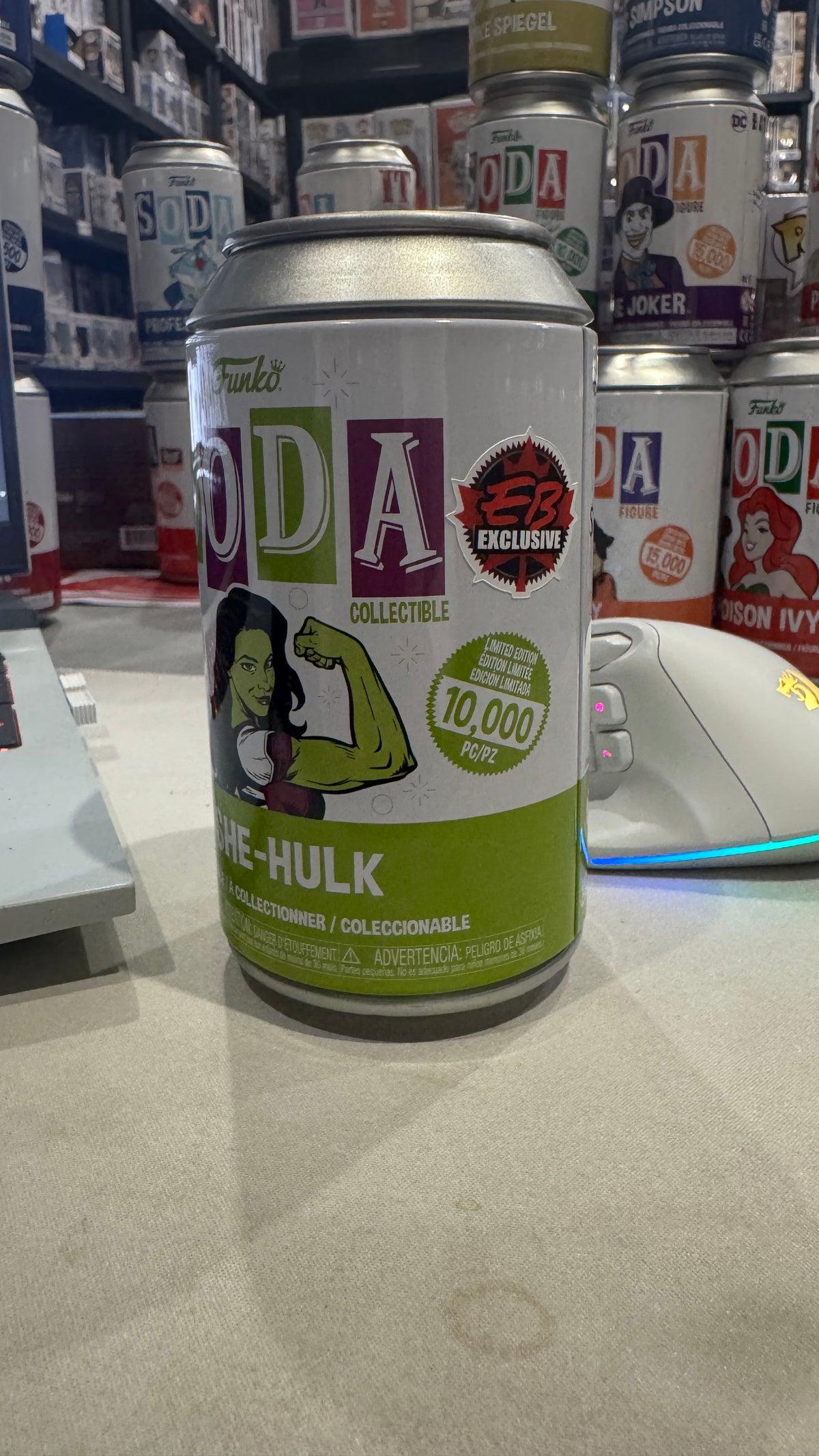 SHE-HULK SODA VINYL LIMITED EDITION *EB GAMES EXCLUSIVE* CHASE VARIANT