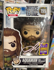 Funko Pop! Aquaman (2017 Summer Convention) [Signed by Jason Momoa - COA] #199