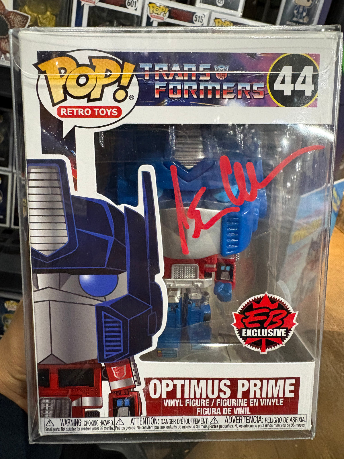Funko Pop! Optimus Prime (EB Exclusive) [Signed By Peter Cullen - COA] #44