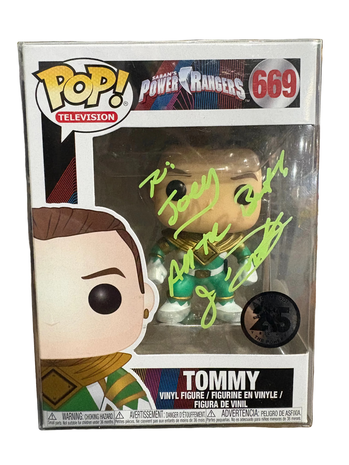 Funko Pop! Tommy (Signed by Jason David Frank - COA) #669