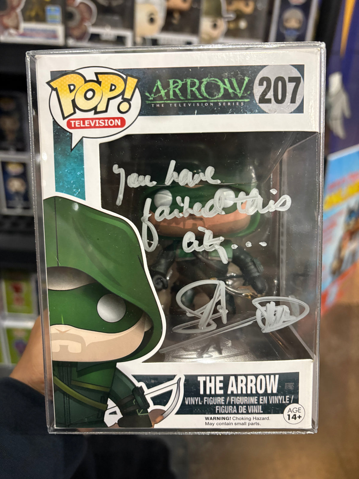 Funko Pop! The Arrow (Signed by Stephen Amell - COA) #207