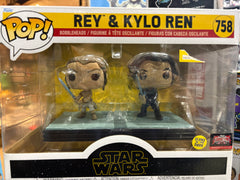 Funko Pop! Rey & Kylo Ren (Glows in the Dark) #758