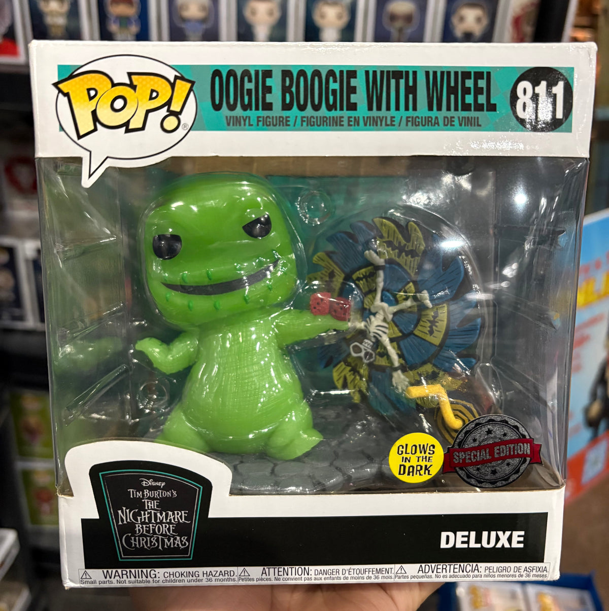 Funko Pop! Oogie Boogie with Wheel (Glows in the Dark) [Special Edition] #811