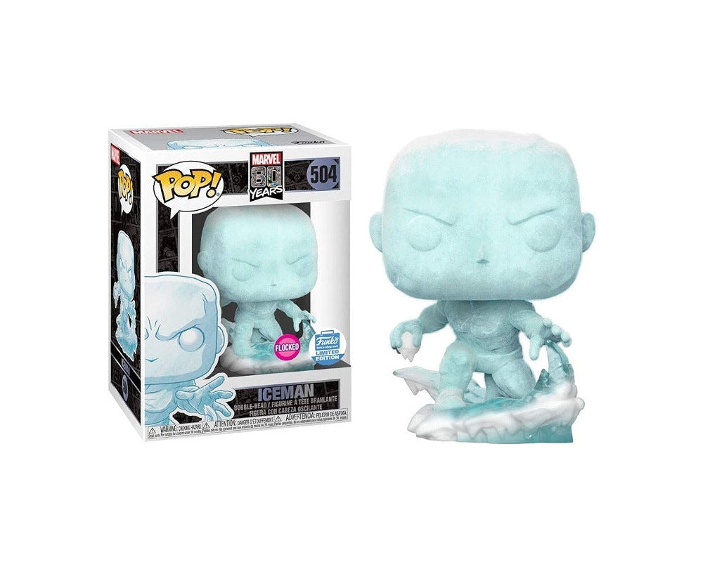 Funko Pop! Marvel 80 Years: Iceman (Flocked) [Limited Edition] #504