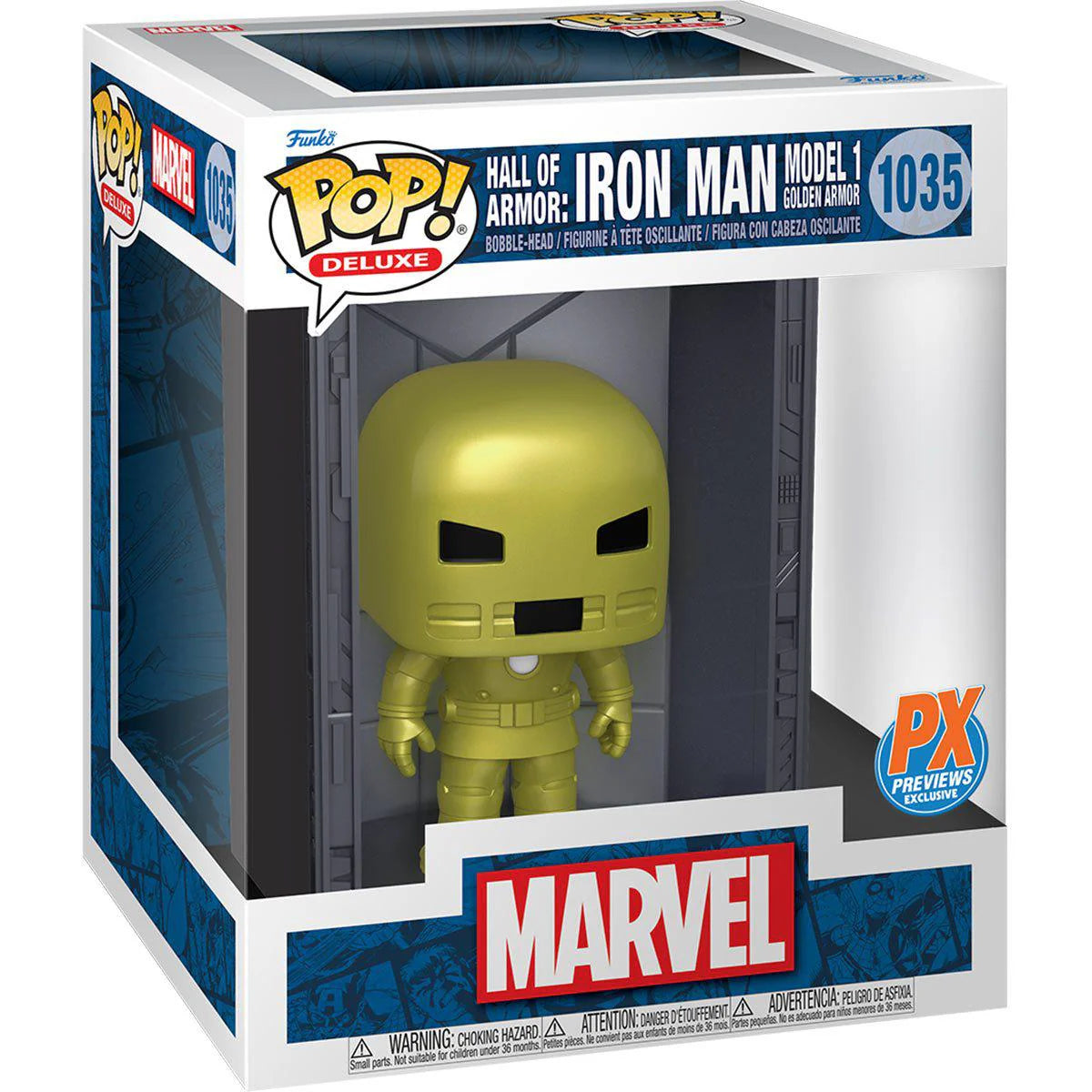 Funko Pop! Marvel: Hall of Armor: Iron Man Model 1 Golden Armor (Px Previews Exclusive) #1035