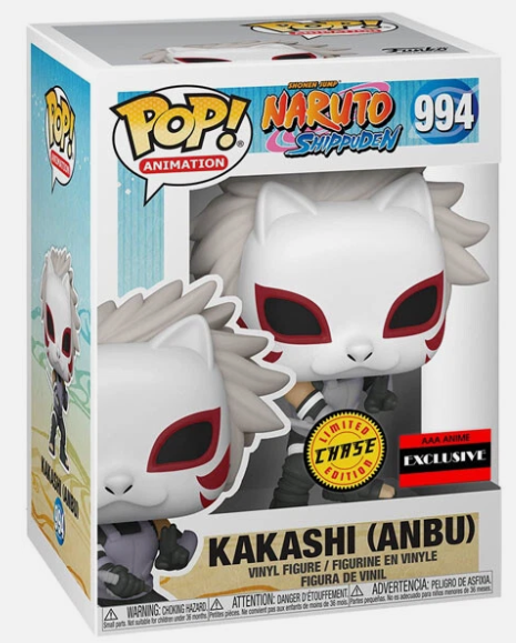 Funko POP #994 Naruto Shippuden Kakashi Anbu Exclusive Figure Chase