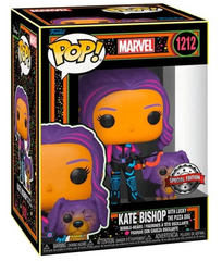 Funko POP TV: Hawkeye - Kate Bishop & Lucky #1212 (Blacklight)