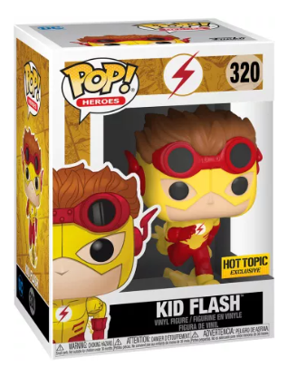 Funko Pop! Heroes: Kid Flash Vinyl Figure Hot Topic Exclusive #320 Young Justice