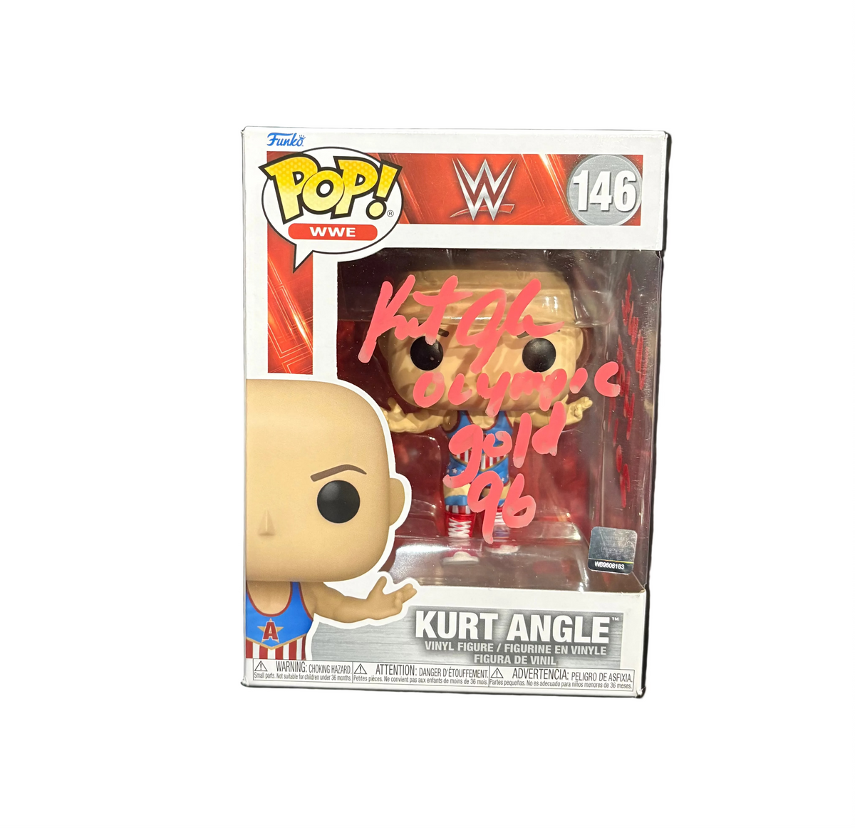 Funko Pop! WWE: Kurt Angle (Signed by Kurt Angle - NO COA) #146