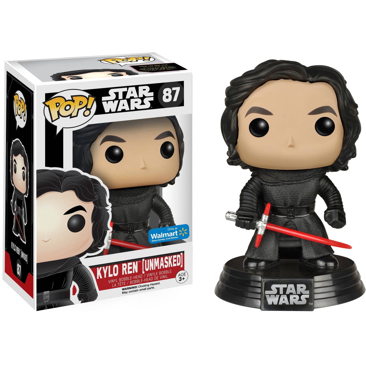 Funko Pop! Star Wars: Kylo Ren [Unmasked] (Walmart Exclusive) #87