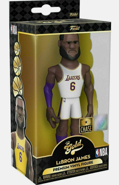 FUNKO GOLD NBA LEBRON JAMES CHASE PREMIUM VINYL FIGURE 5" LAKERS #6