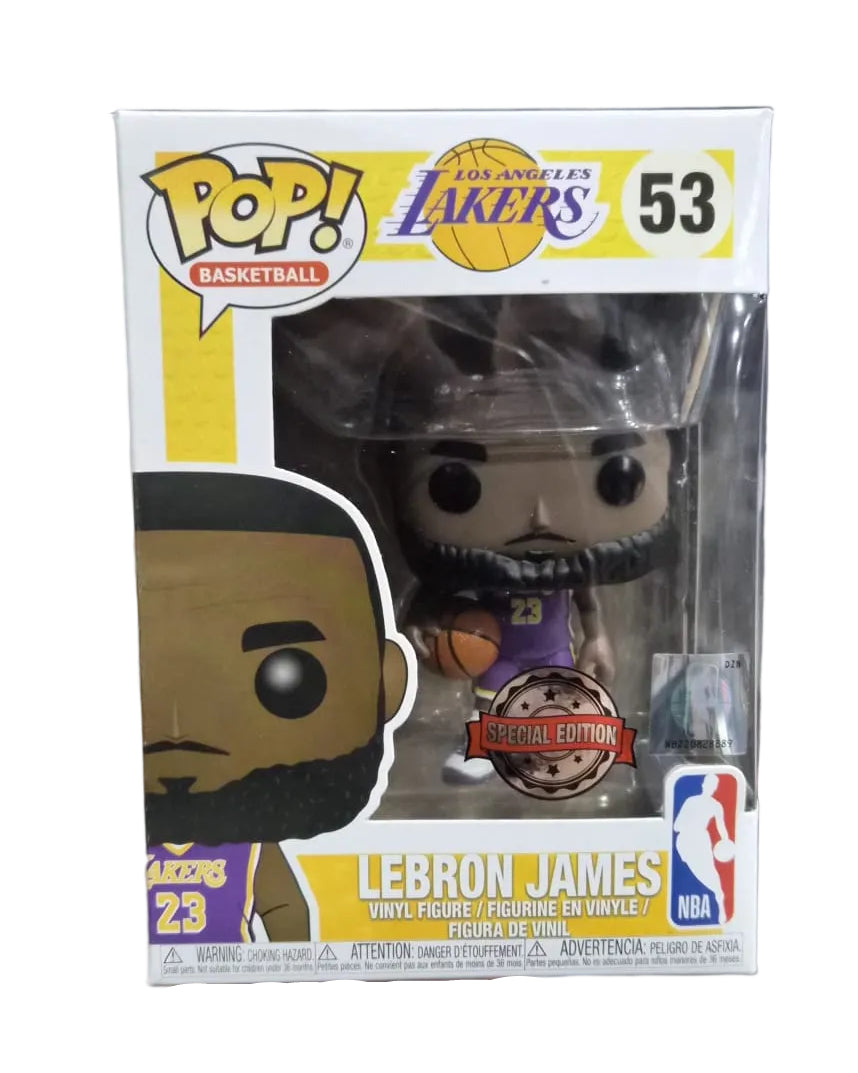 Funko Pop! NBA Los Angeles Lakers: LeBron James (Purple Jersey) (Special Edition) #53