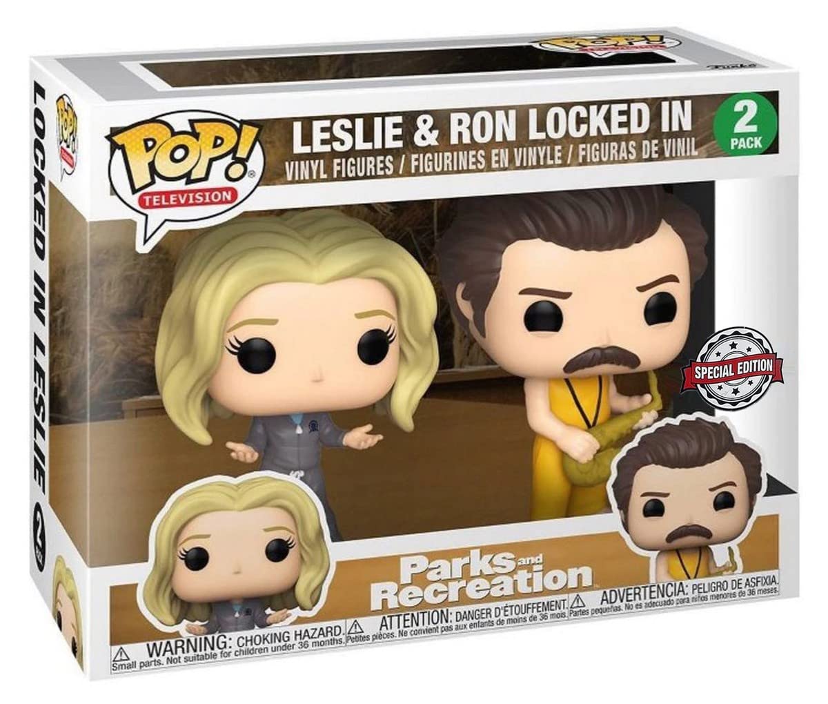 Funko Pop! Leslie & Ron Locked In (2 Pack) [Special Edition]