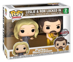 Funko Pop! Leslie & Ron Locked In (2 Pack) [Special Edition]