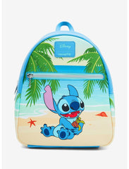 Loungefly Disney Lilo & Stitch Turtle Beach Mini Backpack