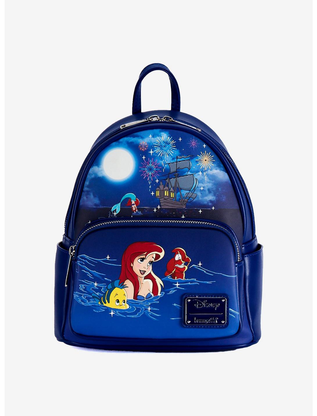 Loungefly Disney The Little Mermaid Ariel Fireworks Glow & Light-Up Mini Backpack