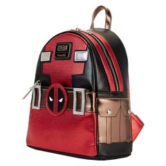 Loungefly Marvel Metallic Deadpool Cosplay Mini Backpack