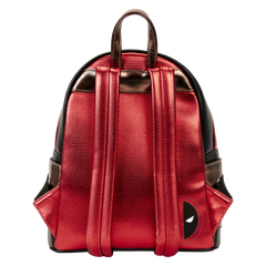 Loungefly Marvel Metallic Deadpool Cosplay Mini Backpack