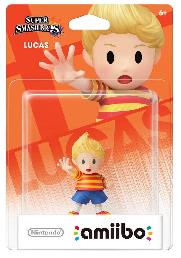 Nintendo - Amiibo: Super Smash Bros. - Lucas (sticker residue)