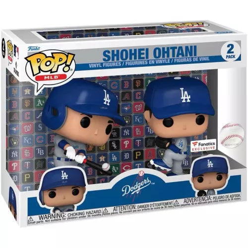 Funko Pop! Shohei Ohtani Los Angeles Dodgers Fanatics Exclusive 2-Pack boxed set