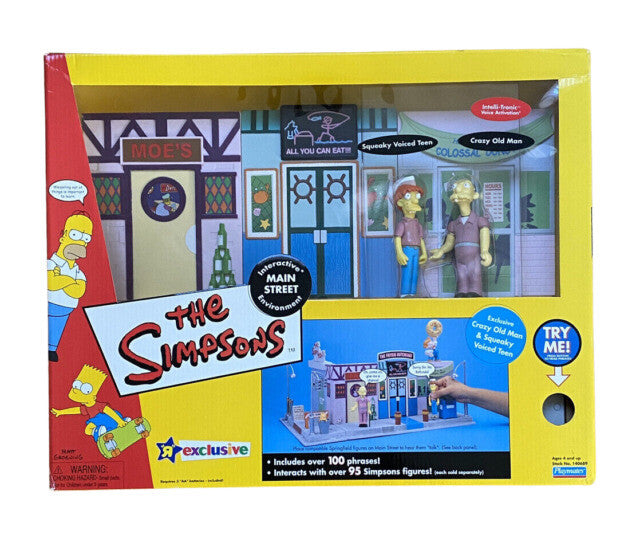 Playmates: The Simpsons - World of Springfield Interactive Main Street (Toys R Us Exclusive)