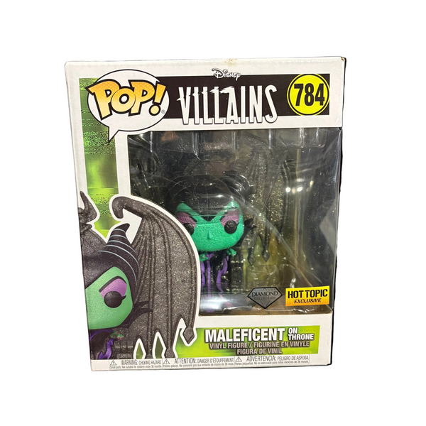 Funko Pop! Villains: Maleficent on Throne (Diamond Collection) [Hot Topic Exclusive] #784 (minor shelf wear)