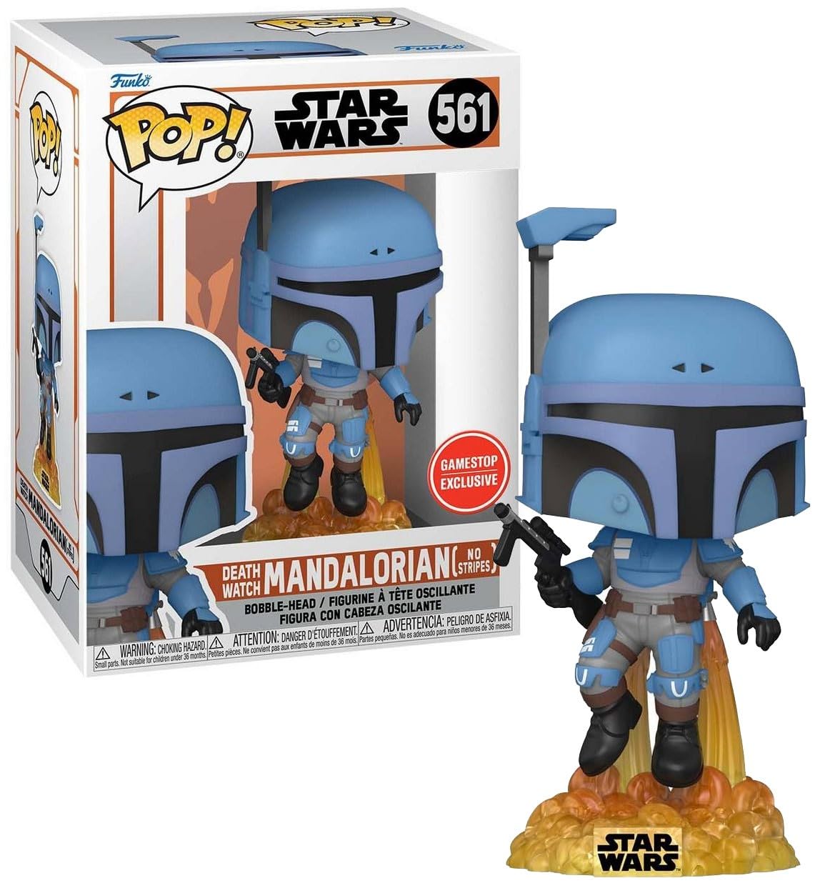 Funko Pop! Death Watch Mandalorian (No Stripes) [GameStop Exclusive] #561