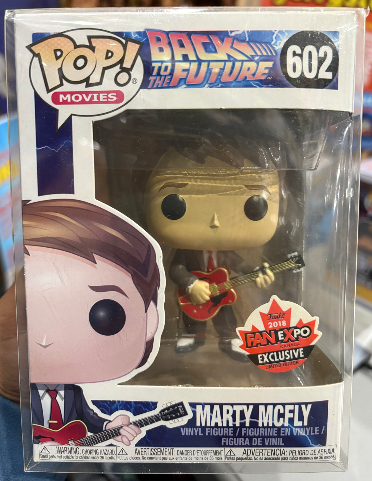 Funko Pop! Back to the Future: Marty Mcfly (2018 Fan Expo) #602 (Light Sun Damage)