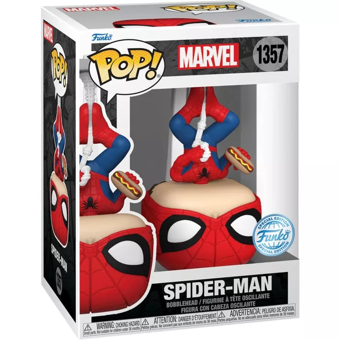 Funko Pop! Marvel: Spider-Man with Hotdog (Special Edition) #1357