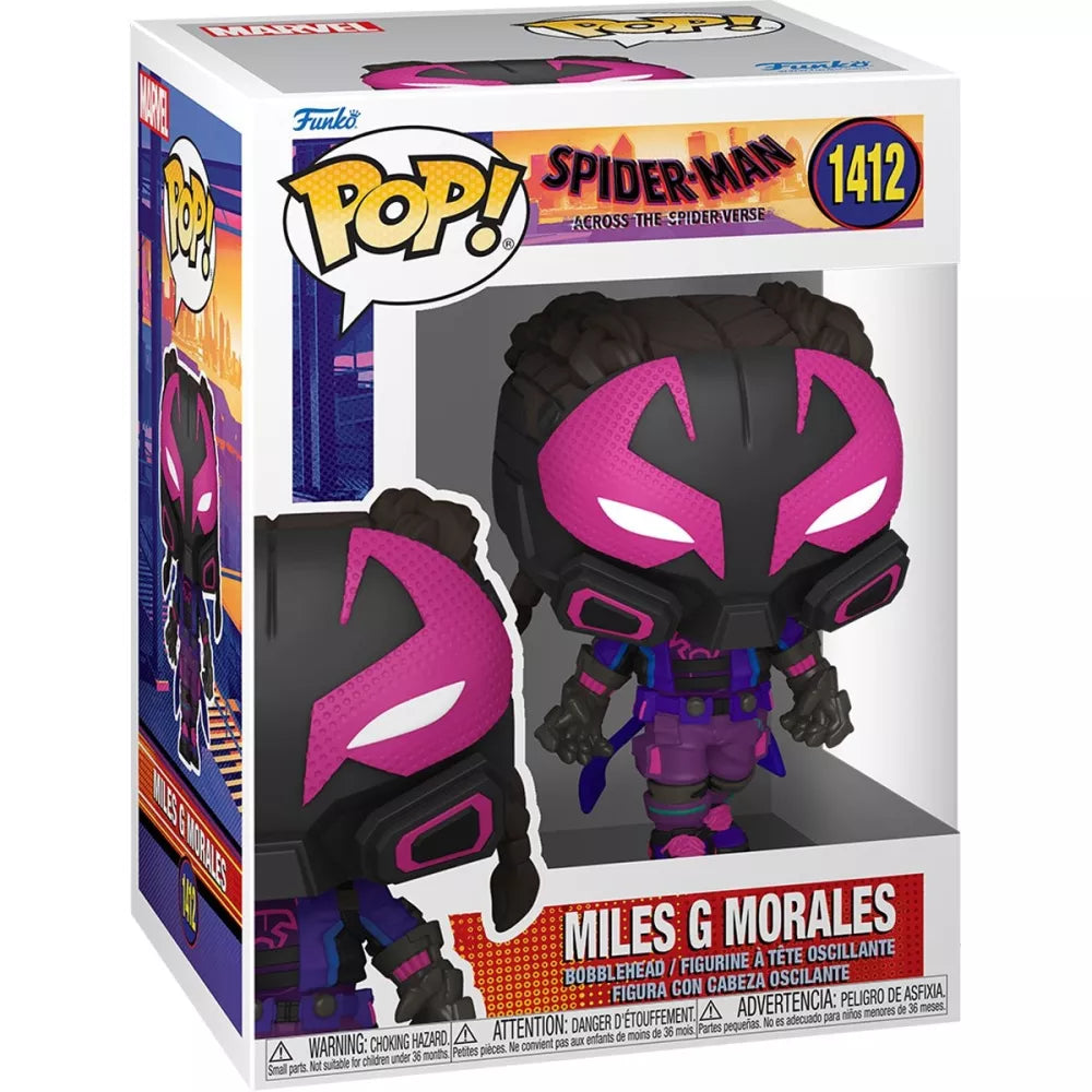 Funko Pop Spider-Man Across the Spider-Verse Miles G Morales number 1412 boxed figure