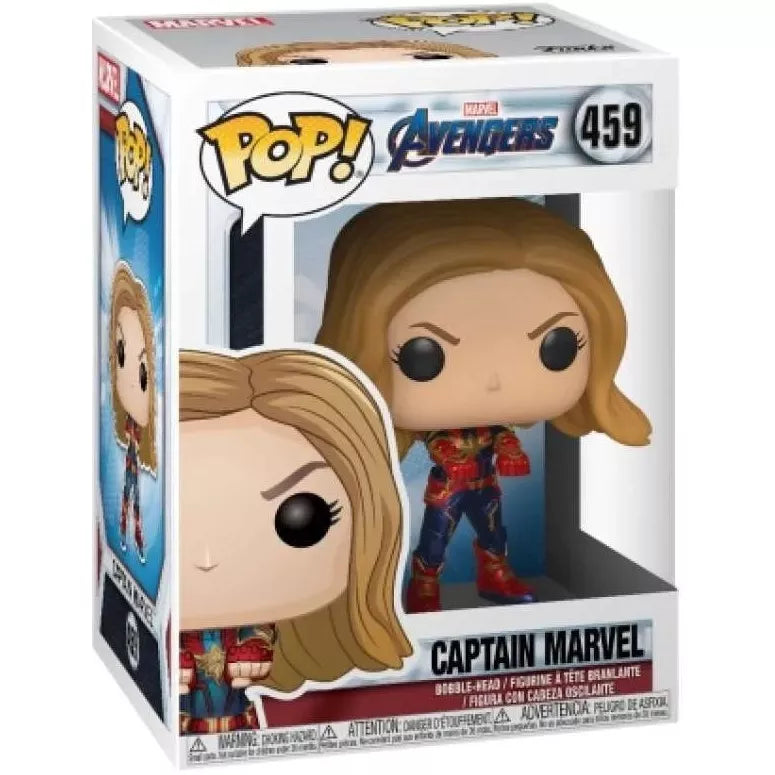 Funko Pop! Avengers: Endgame: Captain Marvel #459 (Minor Rip on top corner)
