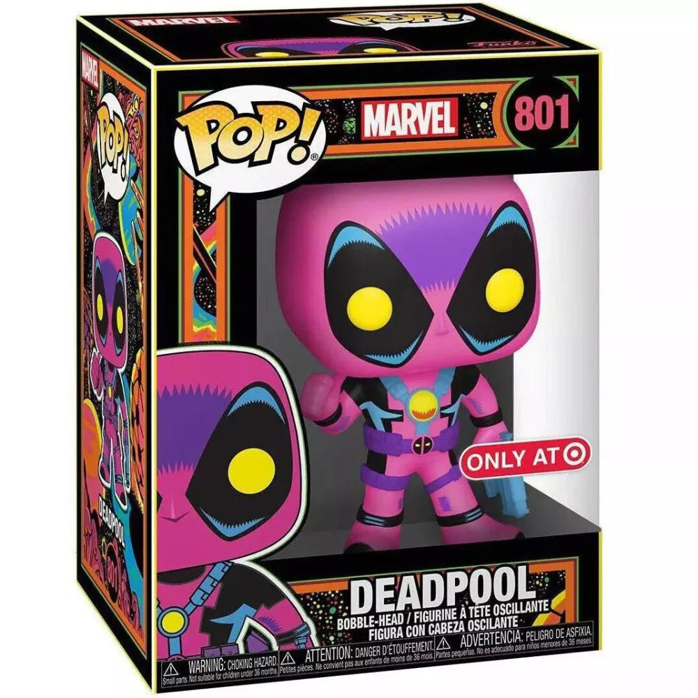 Funko Pop! Marvel: Deadpool (Blacklight, Target Exclusive) #801
