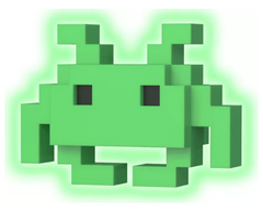 Funko Pop! Space Invaders – Medium Invader green GITD EB GAMES EXC