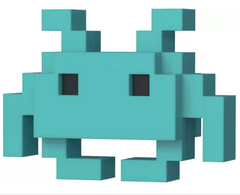 Funko Pop! Space Invaders – Medium Invader (Turquoise  Pixel) #33