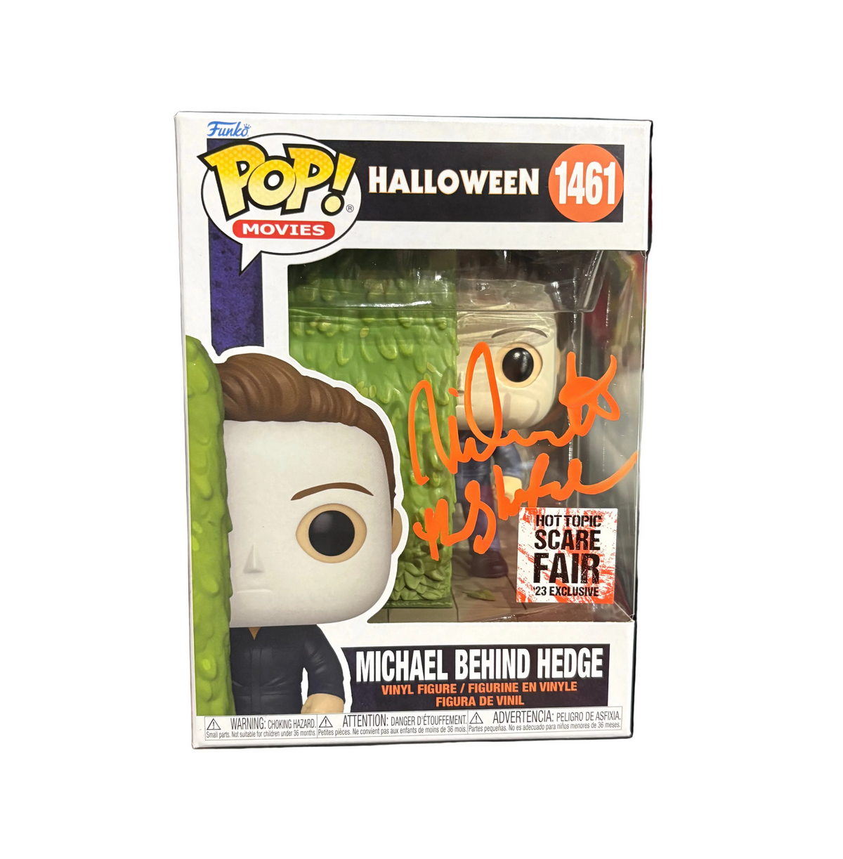 Funko Pop! Halloween: Michael Behind Hedge (Signed by NIck Castle - NO COA) #1461