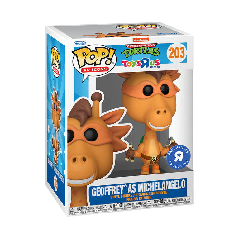 Funko Pop! Teenage Mutant Ninja Turtles: Geoffrey as Michelangelo (Toys R Us Exclusive) #203