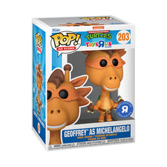 Funko Pop! Teenage Mutant Ninja Turtles: Geoffrey as Michelangelo (Toys R Us Exclusive) #203