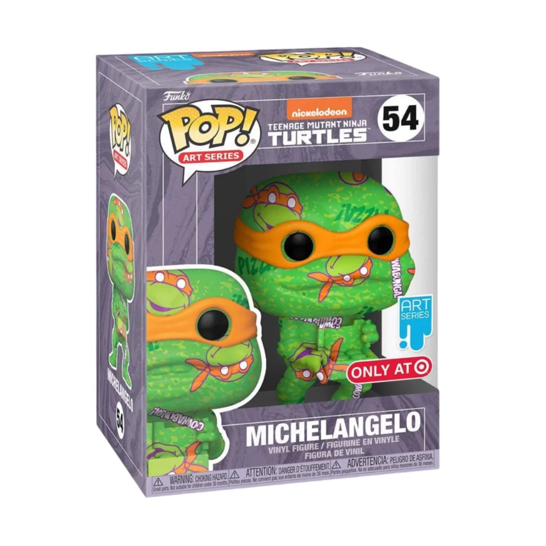 Funko Pop! Teenage Mutant Ninja Turtles: Michelangelo (Art Series) (Target Exclusive) #54 (Hard Stack Included)