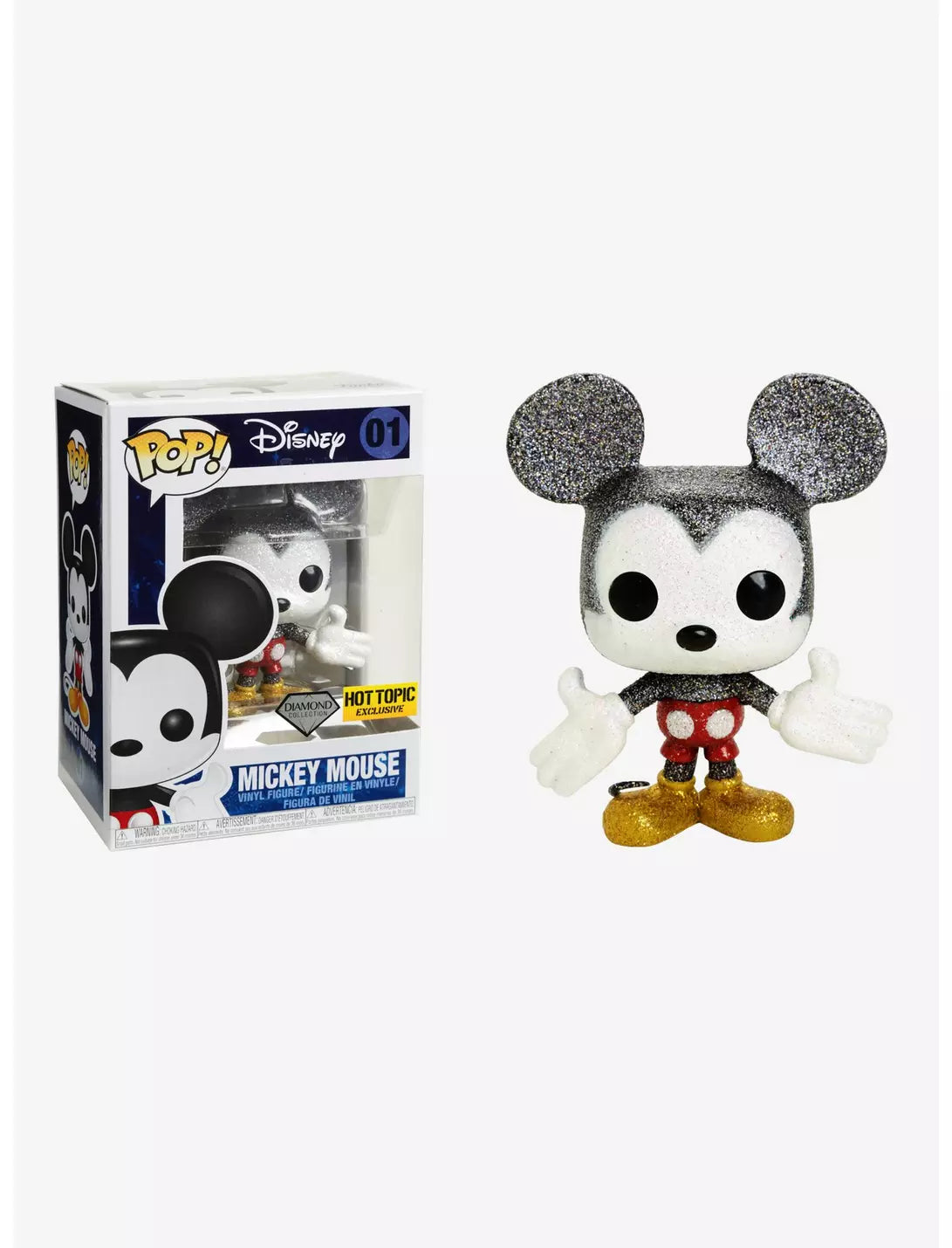 Funko Pop! Mickey Mouse (Diamond Collection) [Hot Topic Exclusive] #01