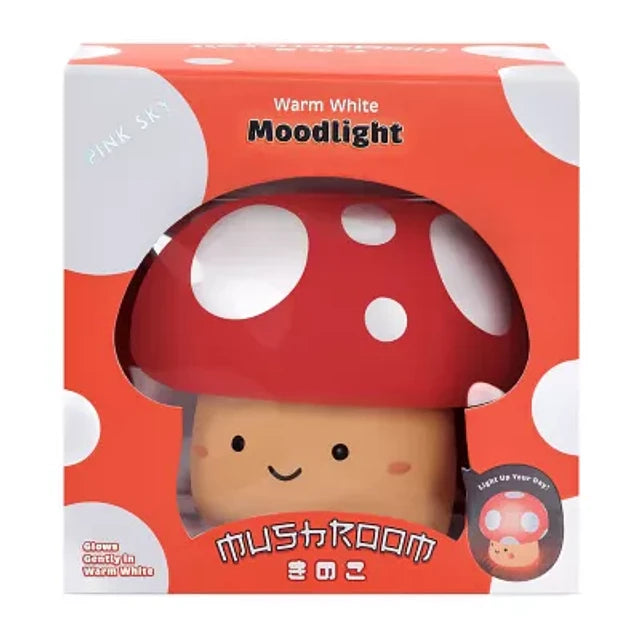 Pink Sky Warm White Moodlight Mushroom