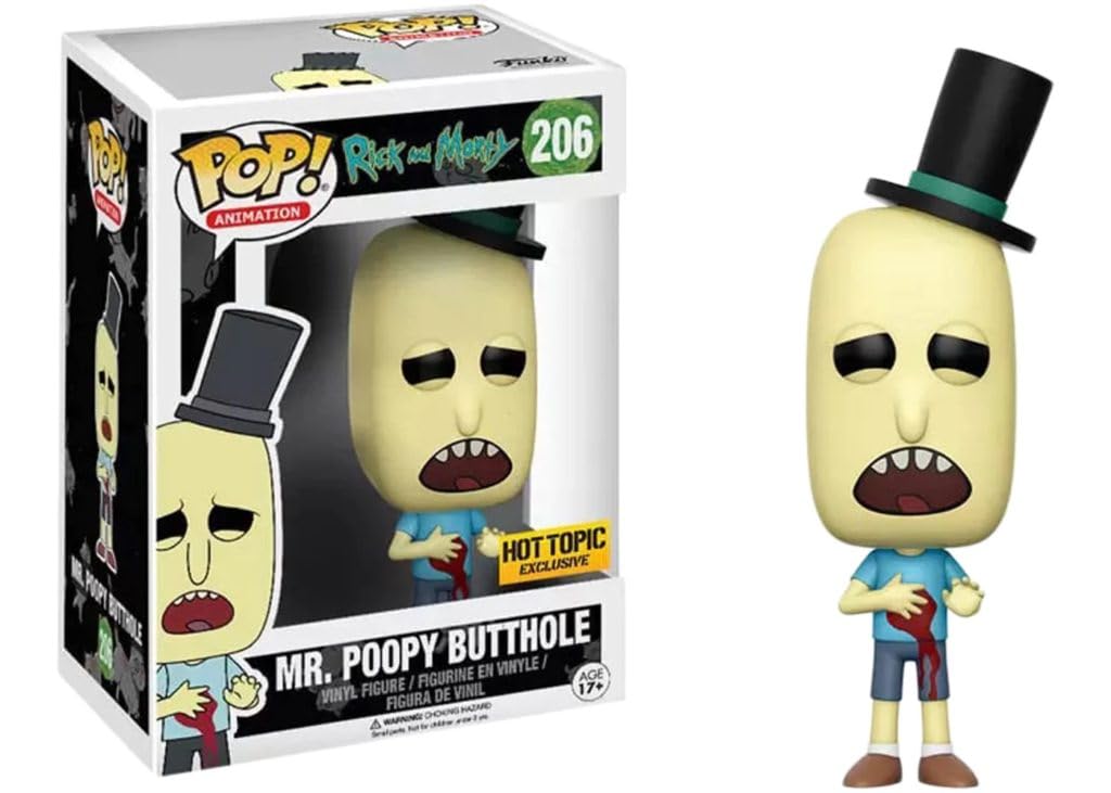 Funko Pop! Rick and Morty: Mr. Poopy Butthole (Hot Topic Exclusive) #206